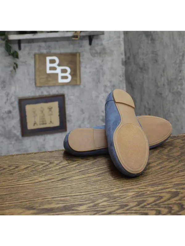 NWT Journee Collection Comfort Round-Toe Dress Flats KAVN Blue 10W - Image 6