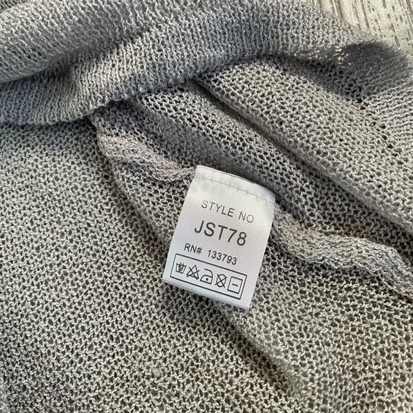 NWOT POL Sheer Knit Tank – Grey Size Small - Image 4