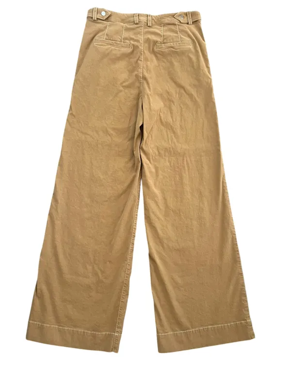 Anthropologie Maeve Women’s Contrast Stitch High Rise Wide Leg Pants Size 8 - Image 6