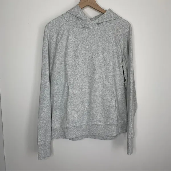 Lululemon Scuba Pullover Heathered Core Ultra Light Grey Size 10 - Image 6