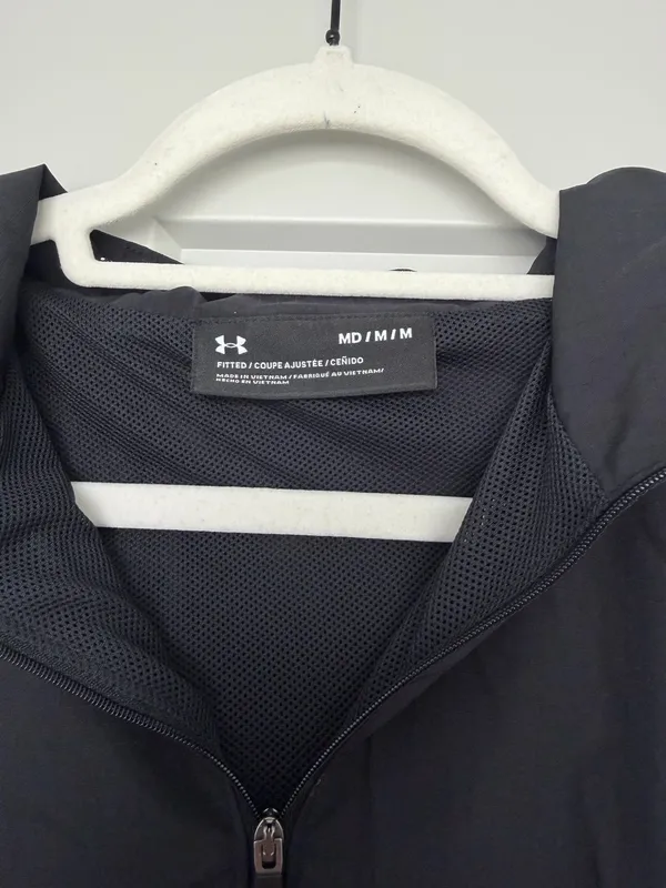 Under Armour Black Windbreaker Rain Jacket - MD/M - Image 2