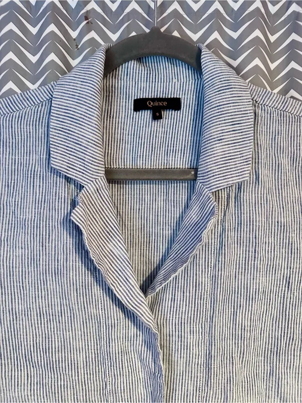 Quince | 100% European Linen Short Sleeve Shirt, Small - Image 5