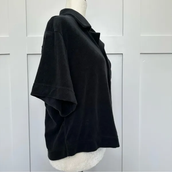 Fabletics Island Terry Cloth Boxy Button Up Shirt - Image 7