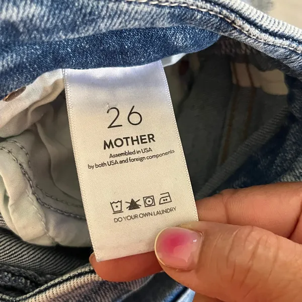 Mother High Waisted Looker Ankle Jeans On The Road Blue Skinny Denim Size 26‎ - Image 7