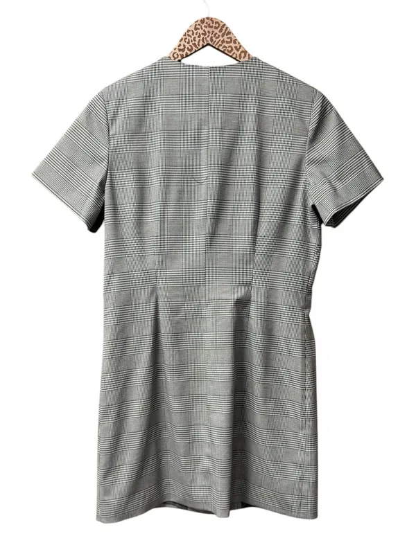 Abercrombie & Fitch A&F Mara Short-Sleeve Vest Mini Dress Plaid Grey Gray Small - Image 3