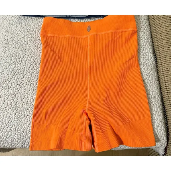 Free people movement orange shorts - Image 4