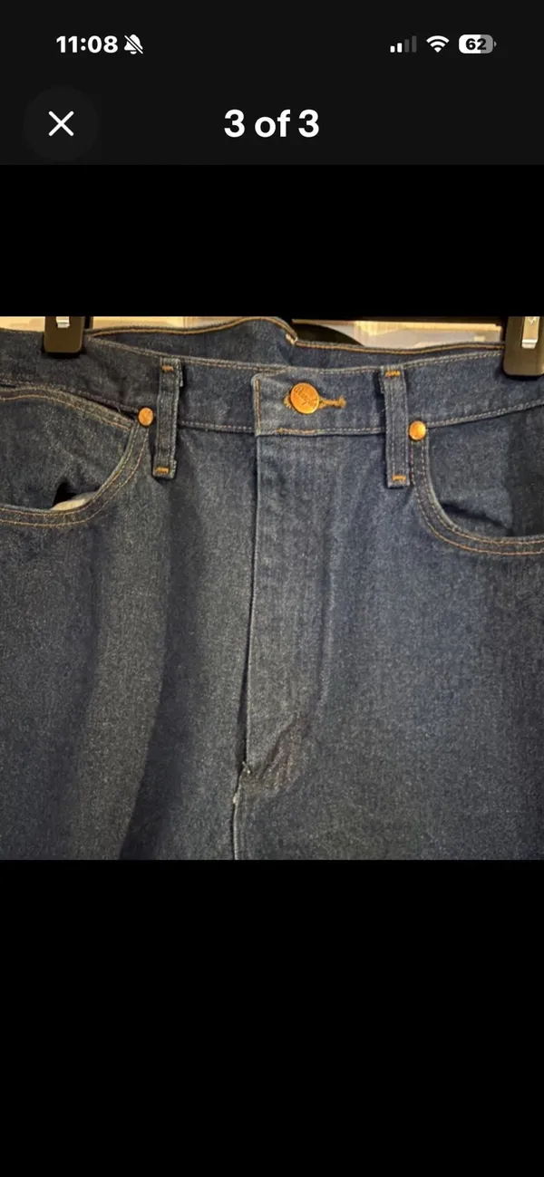 Wrangler 14MWZG Cowboy Cut Jeans Size 11x34 - Image 2