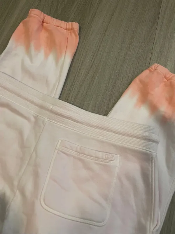 Vineyard Vines Light Pink to Peach Ombre Joggers - Image 3