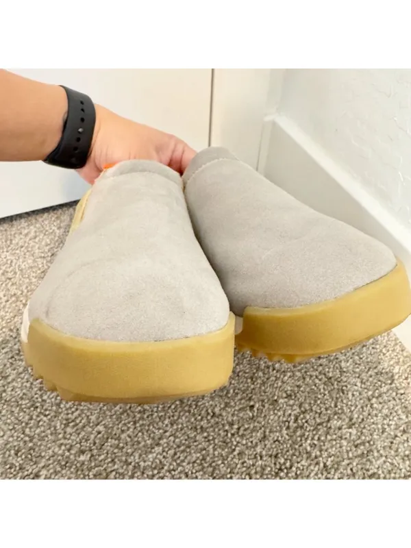 Sorel Ona RMX Moc Shoe Size 11 Gray Canvas Suede Waterproof Gorpcore Alternative - Image 4