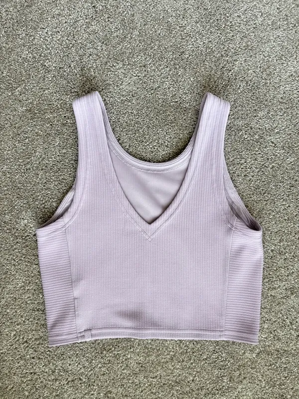 Lululemon Ribbed Softstreme High-Rise Short 4” Lilac Ether 4 - Image 4