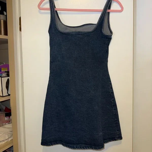 Zara Blue Denim Dress - Image 6