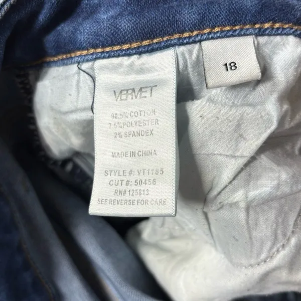 Vervet‎ Skinny Jeans Size 18 - Image 7