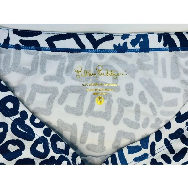 Lilly Pulitzer Sophie Shift Dress MEDIUM Home Slice Blue White 50+ UPF NEW‎ - Image 6