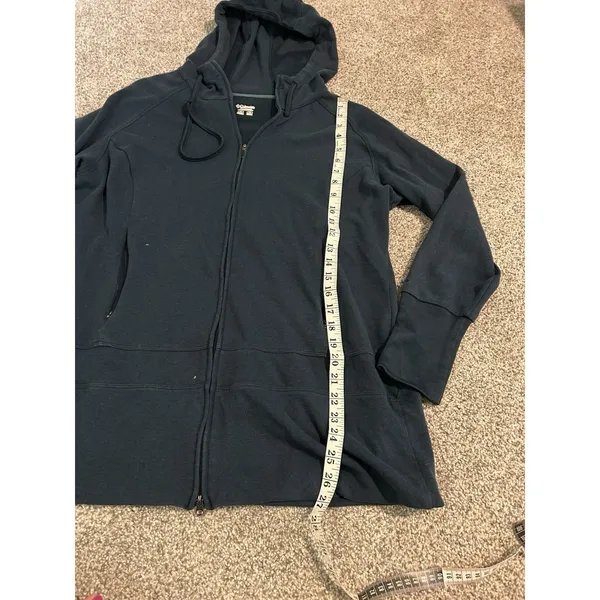 Columbia Jacket Full Zip Women's‎ Hoodie XL Jacket Navy Blue Long Sleeve - Image 3