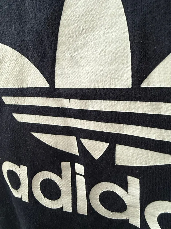 Adidas Navy Blue Trefoil Logo Sweatshirt S - Image 6