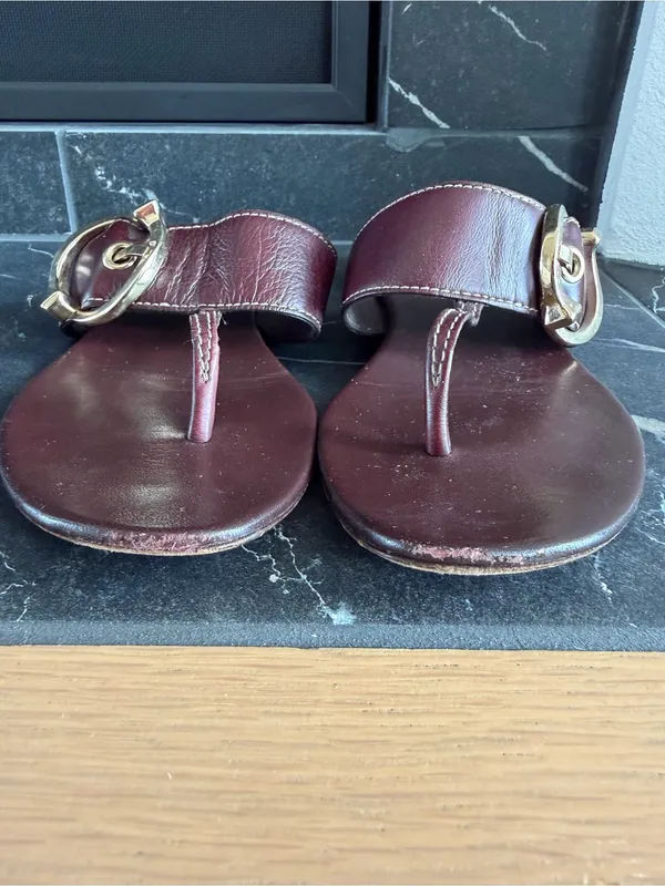 Gucci Horsebit Leather Sandals - Image 3