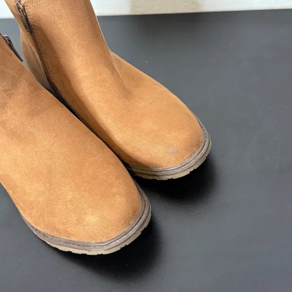 Sonoma Womens Brown Faux Suede Chelsea Ankle Boots Size‎ 7.5 BRANTLEE Western - Image 8
