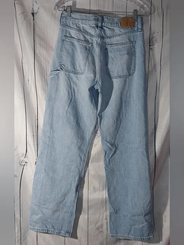 Aeropostale Light Blue High Rise Baggy Relaxed 90's Y2K Classic Eveeyday Jeans - Image 2