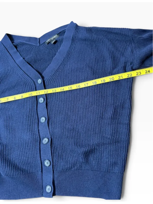 Women's Banana Republic Cardigan Sweater Blue Size M - Image 3