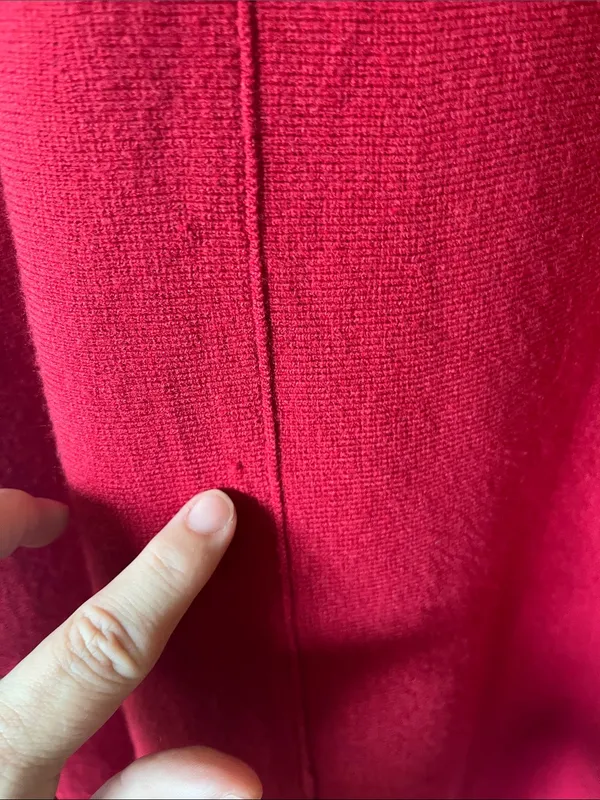 Ann Taylor Red A-Line Skirt with Gold Buttons - Image 7