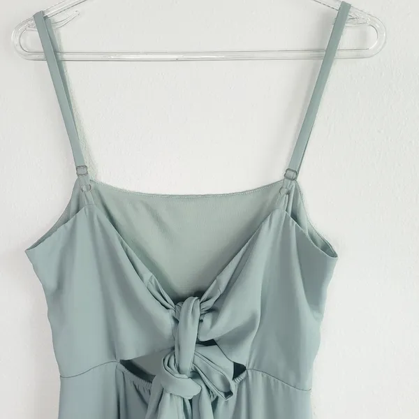 Show Me Your MuMu Lauren Tie Maxi Dress Crisp Bridesmaid Dress - Image 8