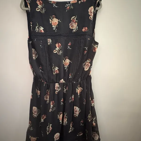 NWT Abercrombie & Fitch Floral Blue Dress in Size XL - Image 7