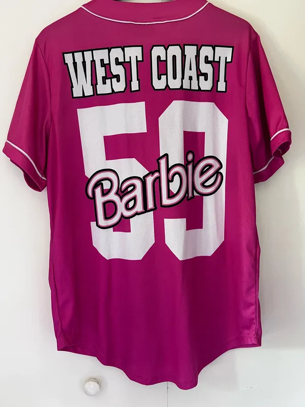 Barbie Baseball Jersey Pink Size M - Image 2