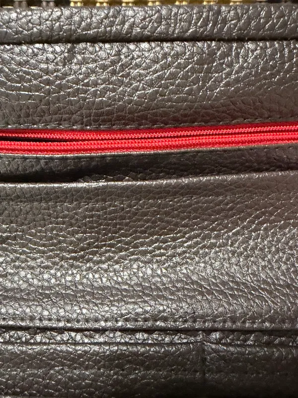 Vintage Woven Clutch Wallet Brown Beige Boho Evening Purse Pearl Accent Snap Closure - Image 4