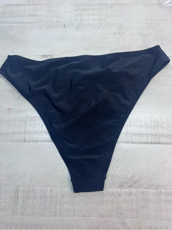 Ocean Blues Cheeky High Leg Bikini Bottom Mid Rise Bathing Suit size large nwt - Image 5