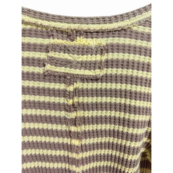 Free People We The Free Pretty Little Thermal Oat Combo-Elise Stripe Women's Size Small‎ - Image 10