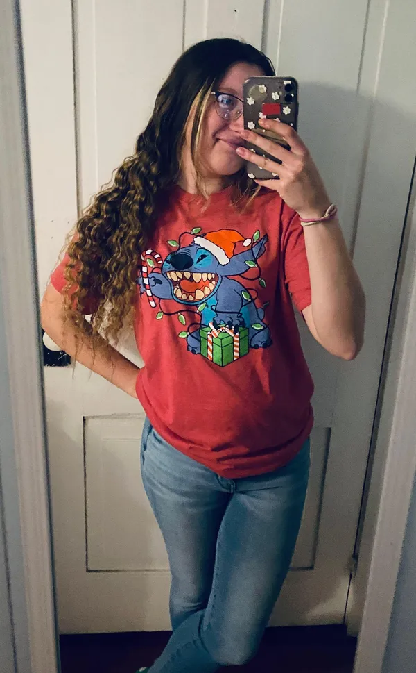 Stitch Christmas shirt - Image 2