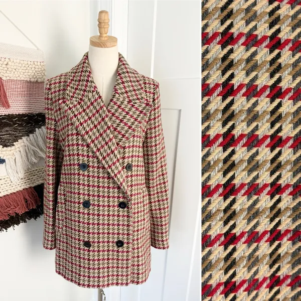 & Other Stories Houndstooth Coat Sz 8 - Image 2