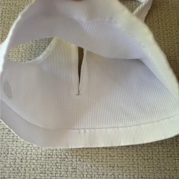 Free People Happiness Runs Scoop Neck Bra White M/L - Image 7