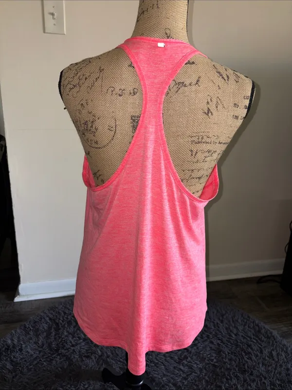 New Balance Neon Pink Racerback Workout Tank - Image 3