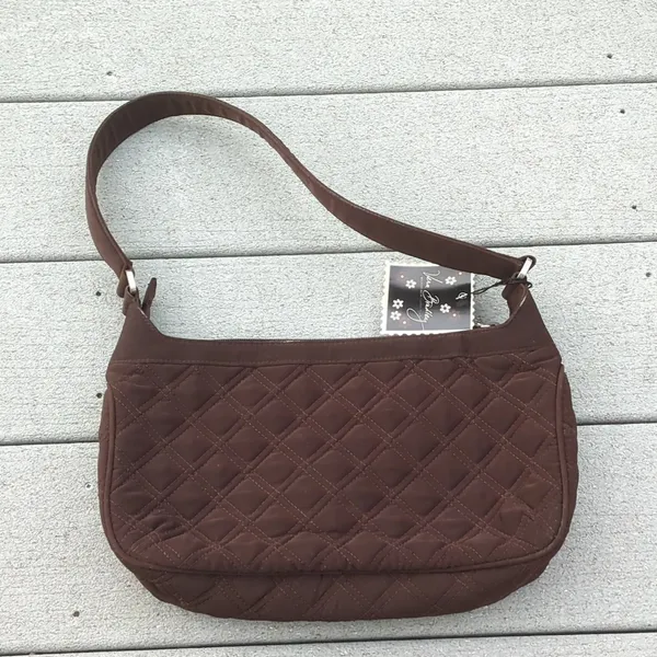 NWT Vera Bradley Espresso Quilted Shoulder Bag - Image 6