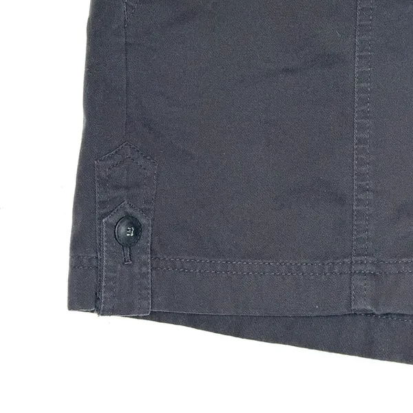 Loft Womens Shorts Size 14 Black Button High Rise Ann Taylor 5" Inseam Cotton - Image 6