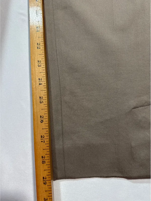 Carlisle New York Taupe Dress Pants Size 6 with Snap Cuffs - Image 6