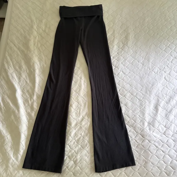 Brandy Melville Black Flared Pants  - Image 3