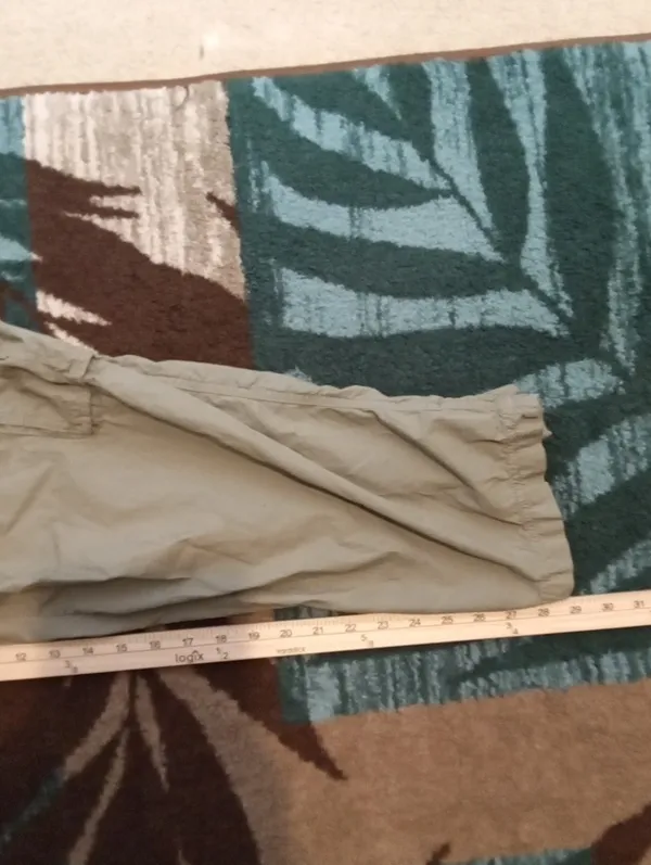 aerie Olive Green Elastic Waist Cargo Pants High Rise Cotton Gorpcore Streetwear - Image 11