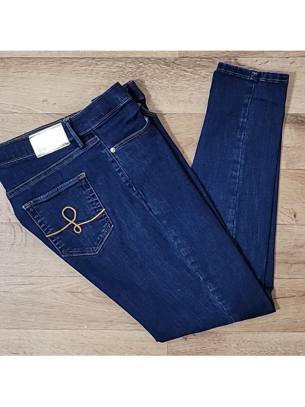 $138 Lilly Pulitzer Eagan High Rise Skinny Jeans in Bennet Wash size 2 - Image 7