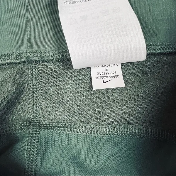 Nike Pro Training Leggings In Green Metallic - Image 5