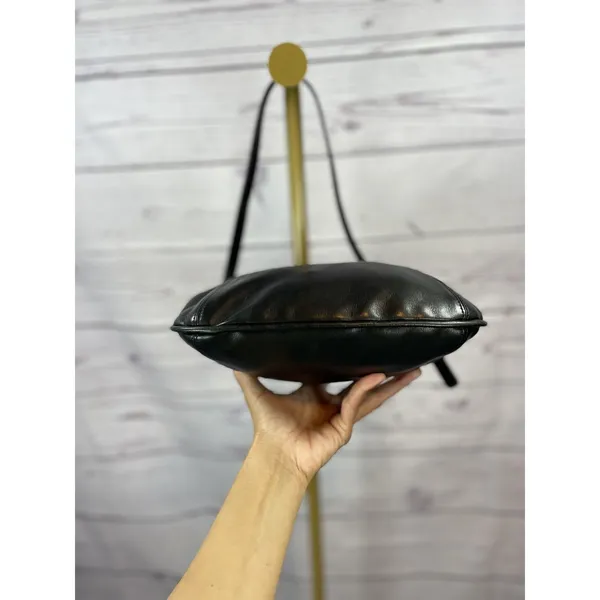 Vintage Coach 9204 Black Leather Slim Shoulder Bag Crossbody Purse - Image 3