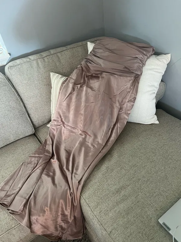 Meshki Serena Strapless Taffeta Maxi Dress - Bronze Taupe - Image 3