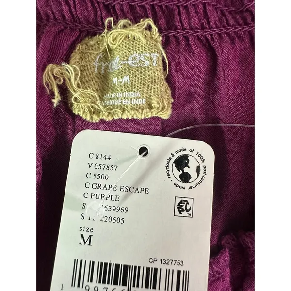 Free People Bohemian Witchy Horizon Coast Maxi Dress Dark Plum Medium NWT - Image 7