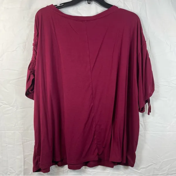 Adore me Laura Dark red knit top and short set SZ 2X - Image 4