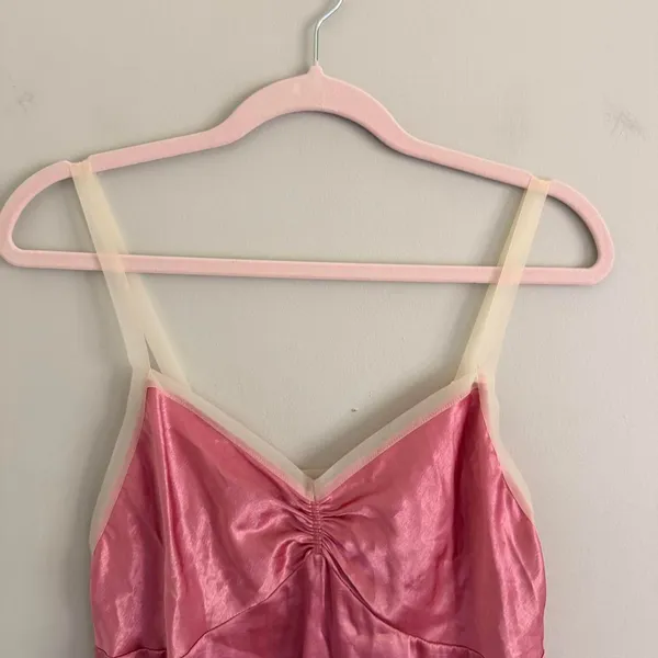 Y2k Pink Victoria'S Secret Slip Tank Top - Image 3