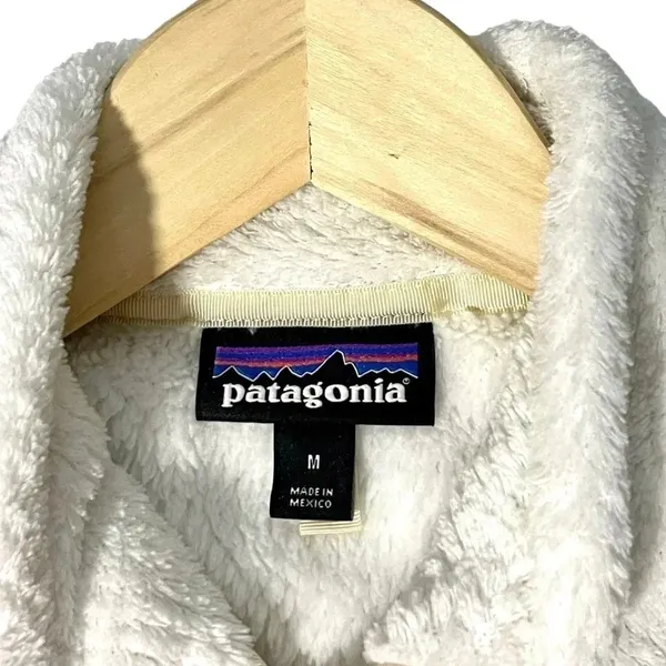 Patagonia Snap-T White Fleece Women’s Pullover Jacket - Image 3