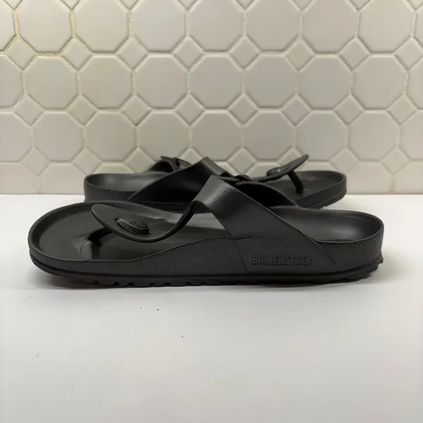 Birkenstock Gizeh EVA Sandals Women 39 Black Lightweight Waterproof Flip Flop - Image 6