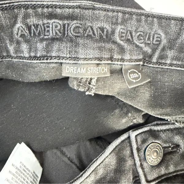 AMERICAN EAGLE Next Level High Waisted Jegging‎ in Black, Size 10 - Image 8