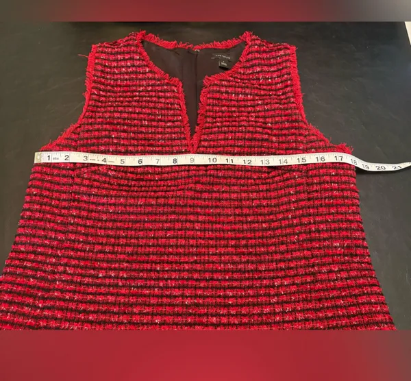 Ann Taylor Textured Red Midi Dress - Image 10